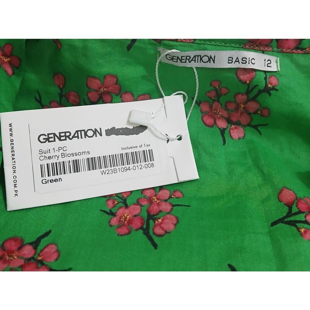 Generation basic womens large shift dress kelly green pink flare sping summer - Picture 6 of 8